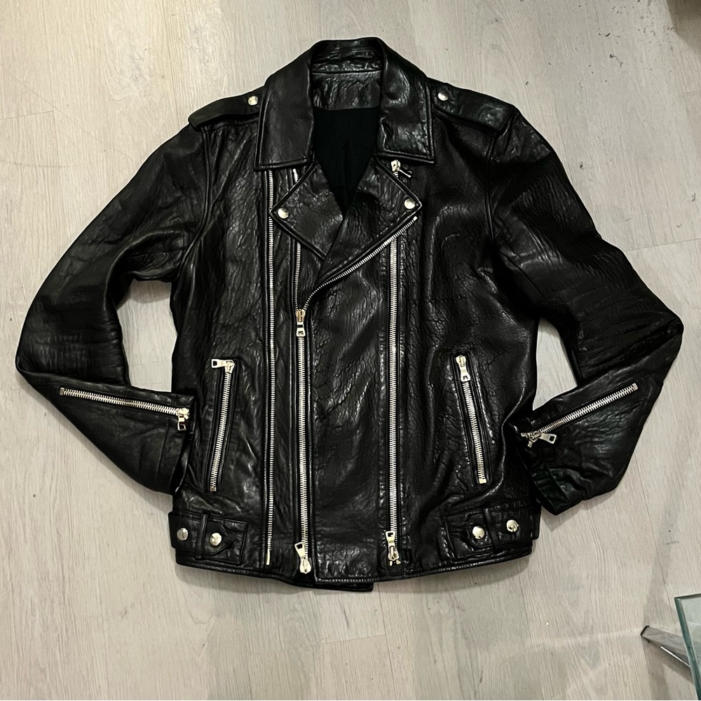 Balmain Leather Moto Jacket